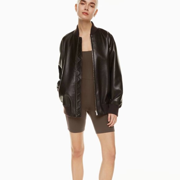 Aritzia Babaton Contour Squareneck Romper in Coffee Bean - Picture 4 of 12